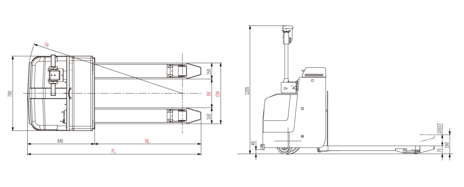 (直送品)TRUSCO ボンベ台車 二輪型 酸素用ボンベ一本積用 HT-63N - 4